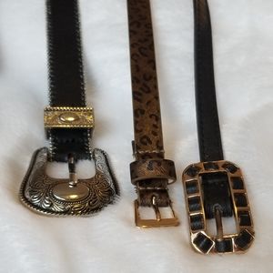 3 piece bundle fashion belts